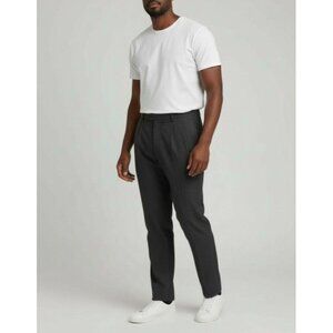 Louis Raphael Black Pleated Dress Pants Size 38 Mens Classic Fit